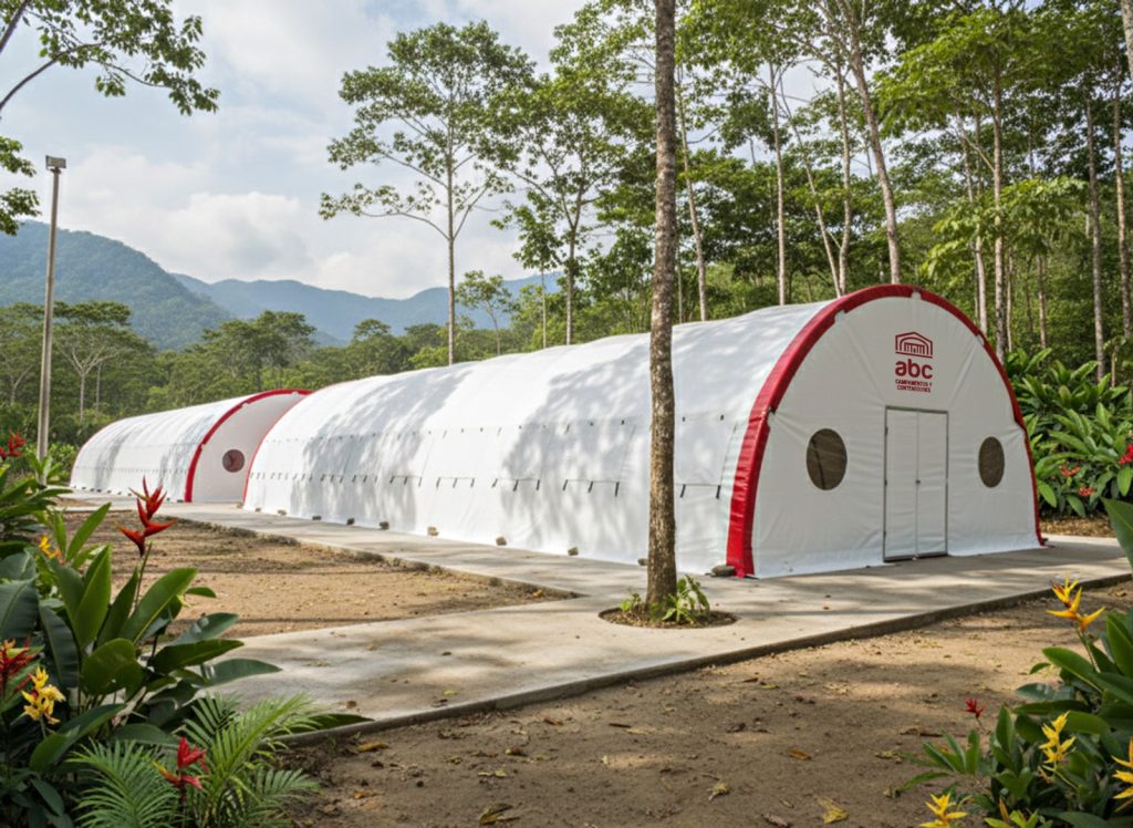 Carpas mineras, campamento minero, carpas iglu, carpas termincas